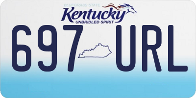 KY license plate 697URL