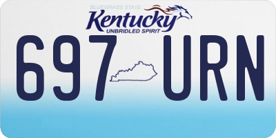 KY license plate 697URN