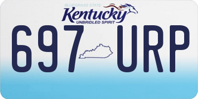 KY license plate 697URP