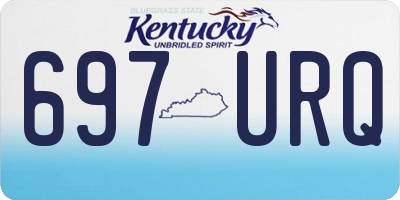 KY license plate 697URQ