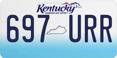 KY license plate 697URR