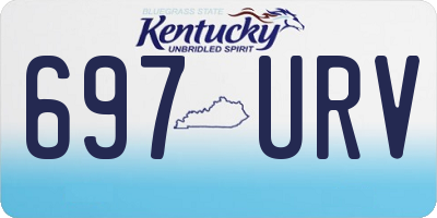 KY license plate 697URV