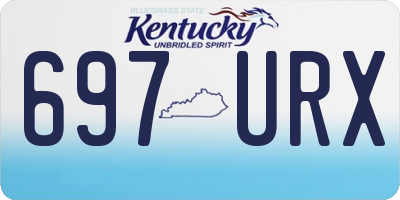 KY license plate 697URX