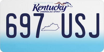 KY license plate 697USJ