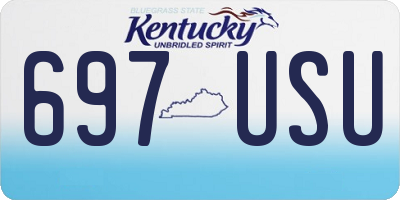 KY license plate 697USU
