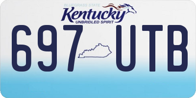 KY license plate 697UTB