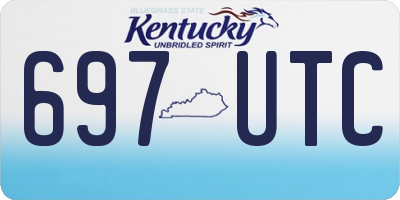 KY license plate 697UTC