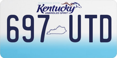 KY license plate 697UTD