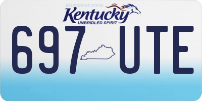 KY license plate 697UTE