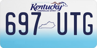 KY license plate 697UTG