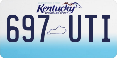 KY license plate 697UTI