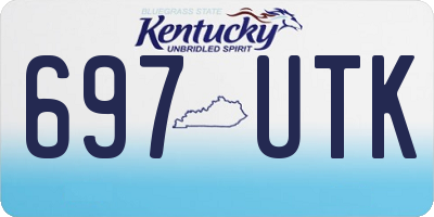 KY license plate 697UTK