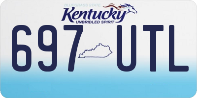 KY license plate 697UTL