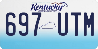 KY license plate 697UTM