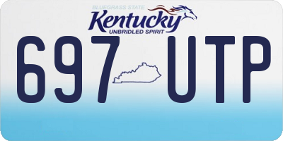 KY license plate 697UTP