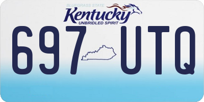 KY license plate 697UTQ