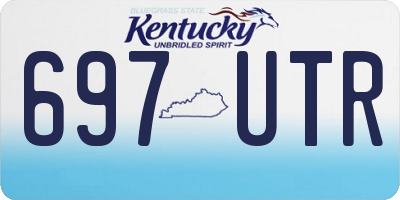 KY license plate 697UTR