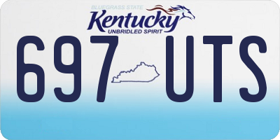 KY license plate 697UTS