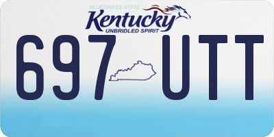 KY license plate 697UTT