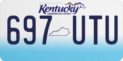 KY license plate 697UTU