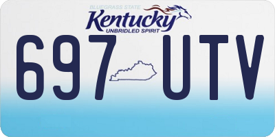 KY license plate 697UTV