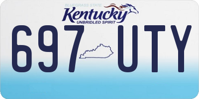 KY license plate 697UTY
