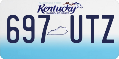 KY license plate 697UTZ