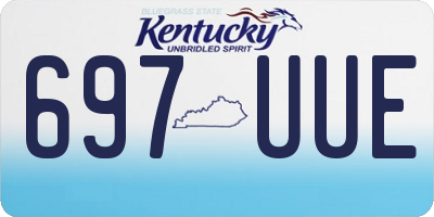 KY license plate 697UUE