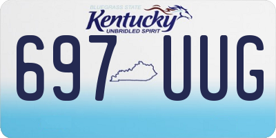 KY license plate 697UUG