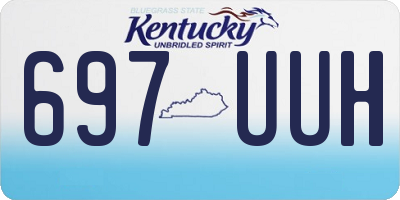 KY license plate 697UUH