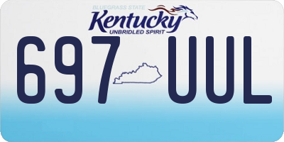 KY license plate 697UUL