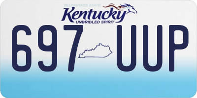 KY license plate 697UUP