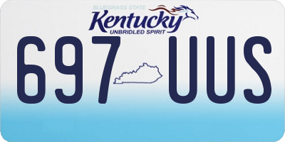KY license plate 697UUS