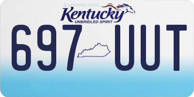 KY license plate 697UUT