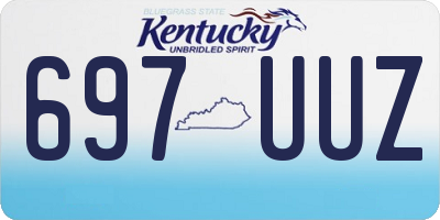 KY license plate 697UUZ