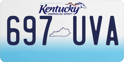 KY license plate 697UVA