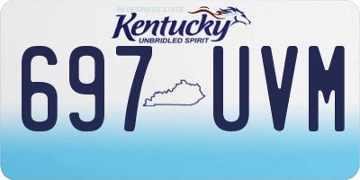 KY license plate 697UVM