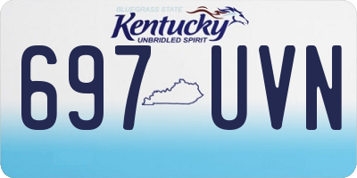 KY license plate 697UVN