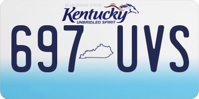 KY license plate 697UVS