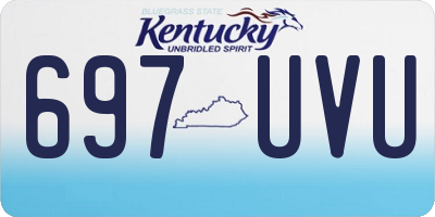 KY license plate 697UVU