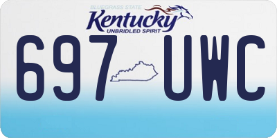 KY license plate 697UWC