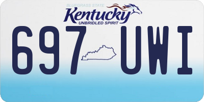 KY license plate 697UWI