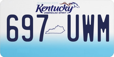 KY license plate 697UWM