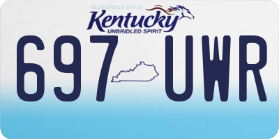 KY license plate 697UWR