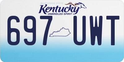 KY license plate 697UWT