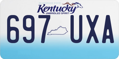 KY license plate 697UXA