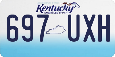 KY license plate 697UXH