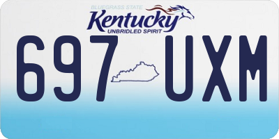 KY license plate 697UXM