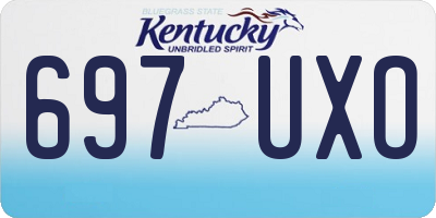 KY license plate 697UXO