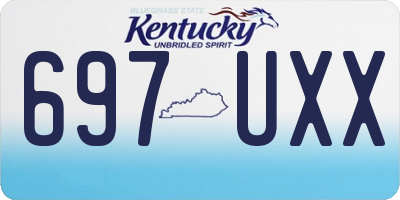 KY license plate 697UXX